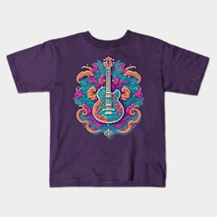 Vintage Guitar Design Kids T-Shirt